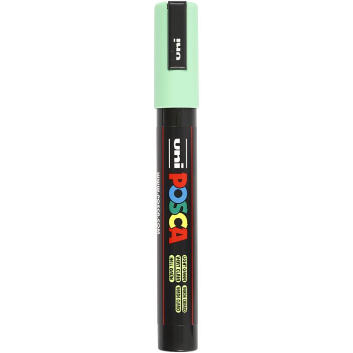 Feutre Posca, dim. PC-5M, trait 2,5 mm, moyen, vert clair, 1 pièce
