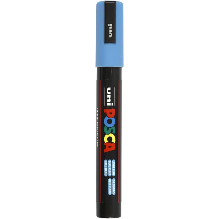 Feutre Posca, dim. PC-5M, trait 2,5 mm, moyen, bleu clair, 1 pièce