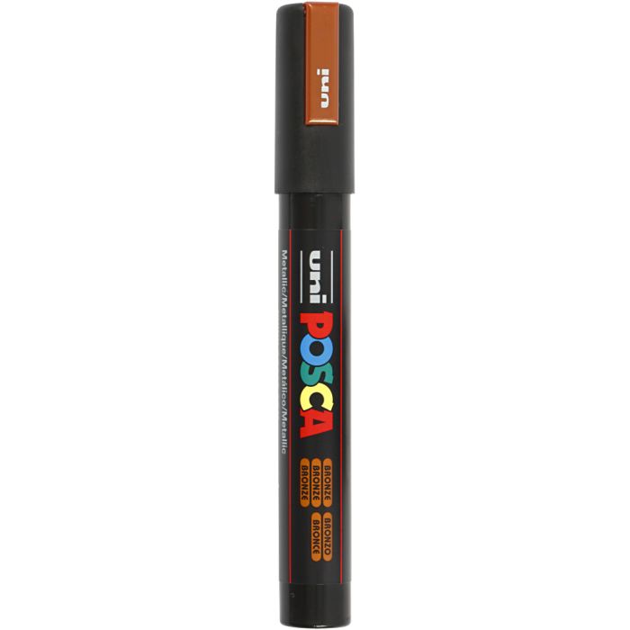 Feutre Posca, dim. PC-5M, trait 2,5 mm, moyen, bronze, 1 pièce