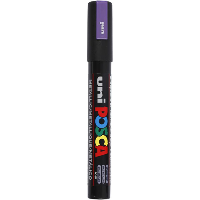 Feutre Posca, dim. PC-5M, trait 2,5 mm, moyen, violet métallique, 1 pièce