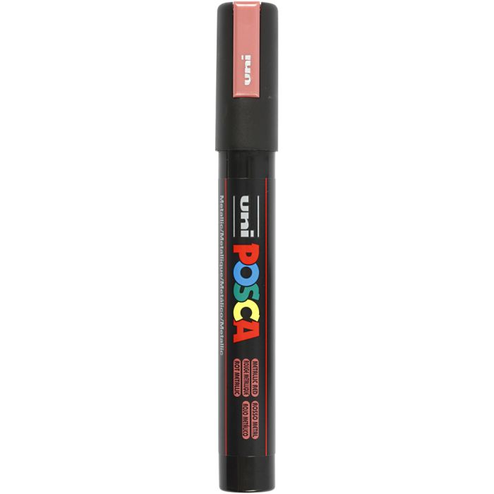 Feutre Posca, dim. PC-5M, trait 2,5 mm, moyen, rouge métallique, 1 pièce
