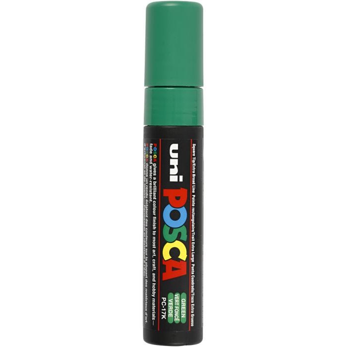 Feutre Posca, dim. PC-17K, trait 15 mm, extra large, vert, 1 pièce