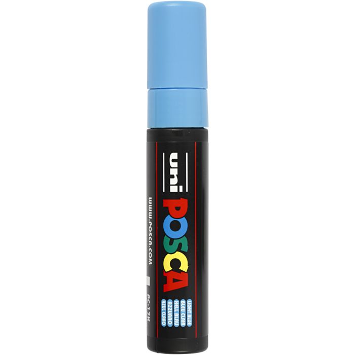 Feutre Posca, dim. PC-17K, trait 15 mm, extra large, bleu clair, 1 pièce