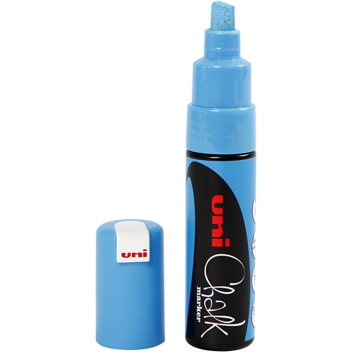 Feutre à craie, chalk, trait 8 mm, bleu clair, 1 pièce