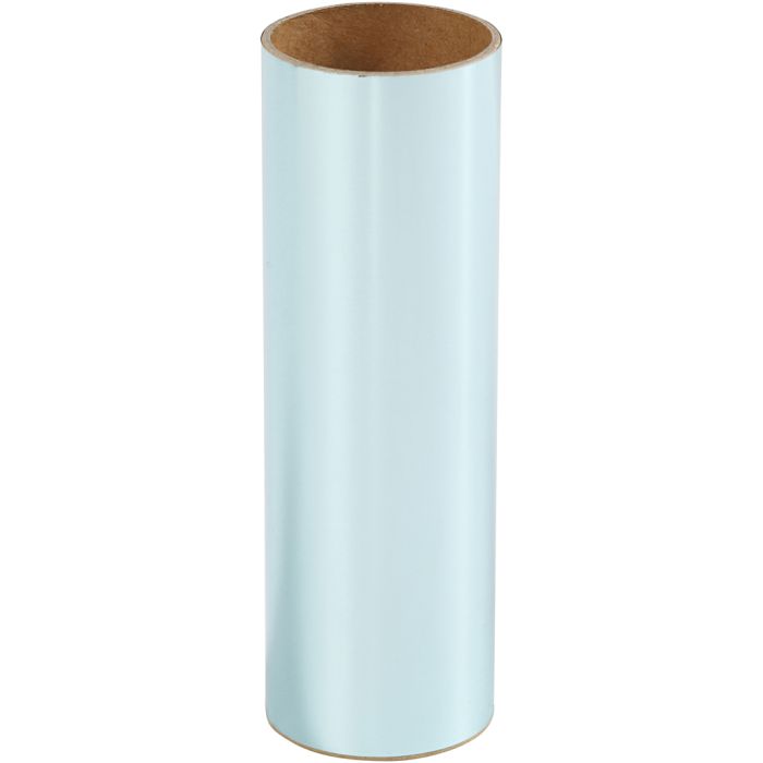 Film décoratif, L : 15,5 cm, ép. 0,02 mm, bleu clair, 50 cm/ 1 rouleau