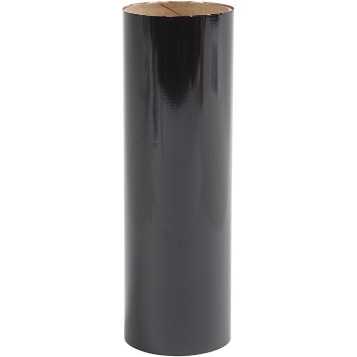 Film décoratif, L : 15,5 cm, ép. 0,02 mm, noir, 50 cm/ 1 rouleau