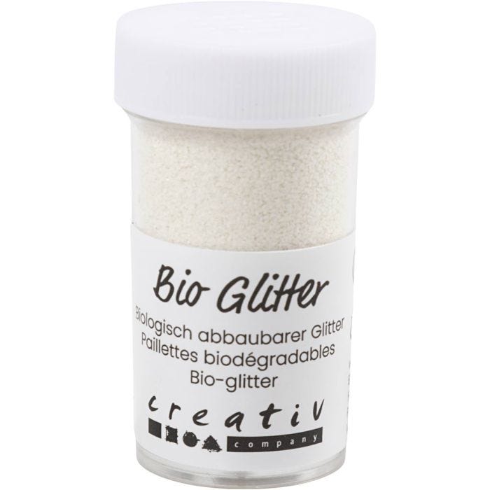 Biopaillettes, blanc, 27 ml/ 1 boîte