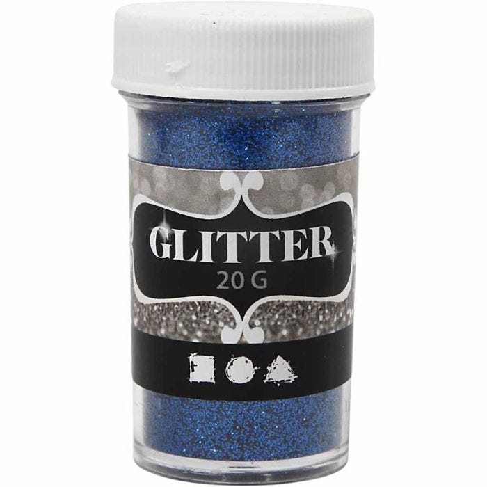 Paillettes, bleu, 20 gr/ 1 boîte
