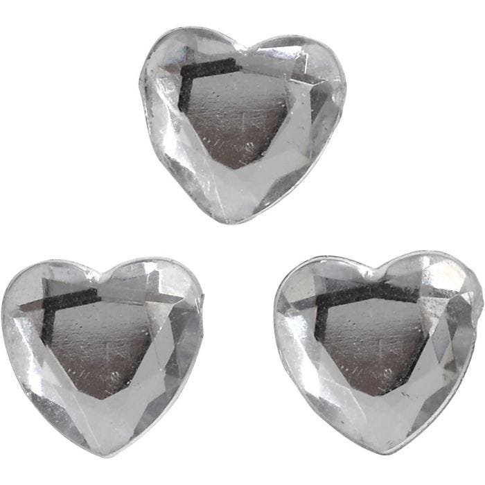 Pierres de strass, dim. 10 mm, argent, 150 pièces/ 1 Pq.