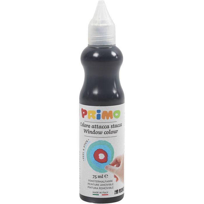 Peinture pour vitres, P: 3,2 cm, noir, 75 ml/ 1 flacon