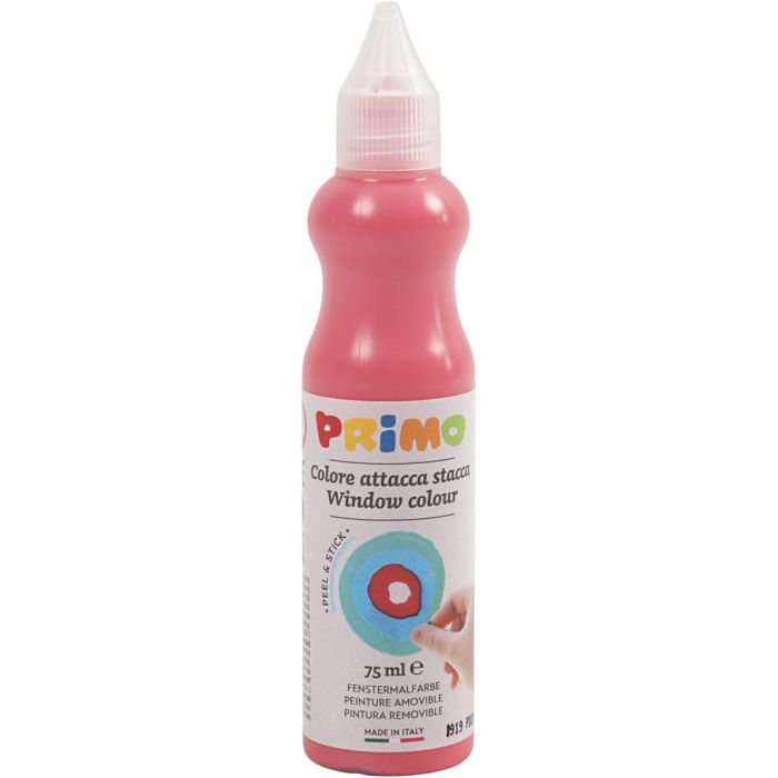 Peinture pour vitres, P: 3,2 cm, rouge, 75 ml/ 1 flacon