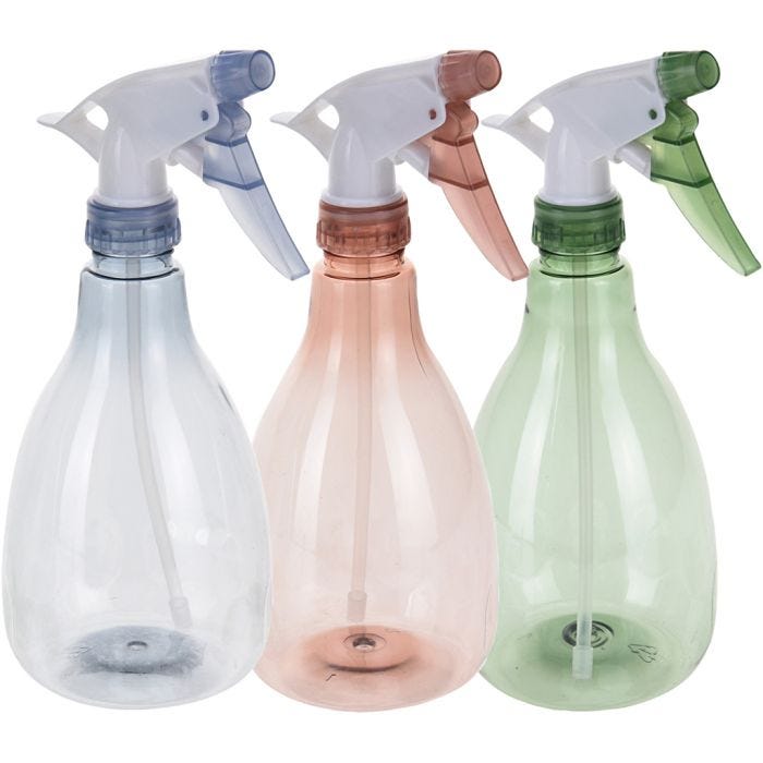 Sprayflesje, 650 ml, kleuren kan variëren , 1 stuk