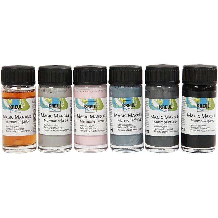 Peinture Magic Marble, couleurs pastel, 6x20 ml/ 1 Pq.