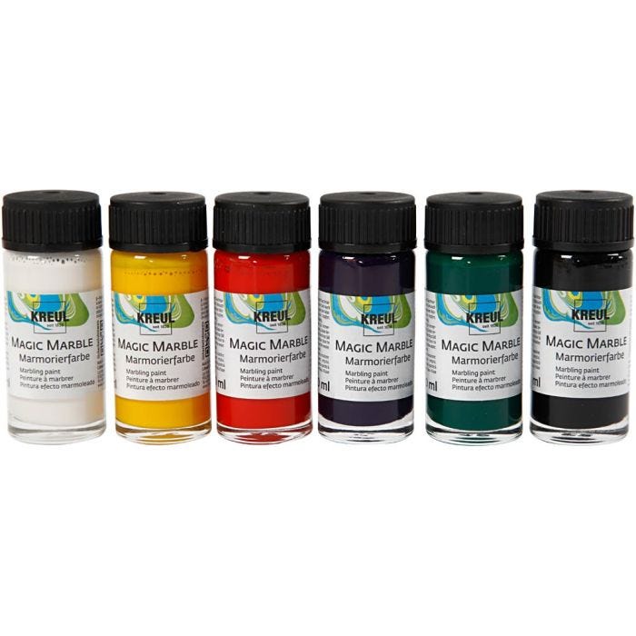 Peinture Magic Marble, couleurs classiques, 6x20 ml/ 1 Pq.