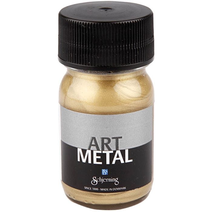 Peinture Acrylique Métallisée, or clair(5102), 30 ml/ 1 flacon