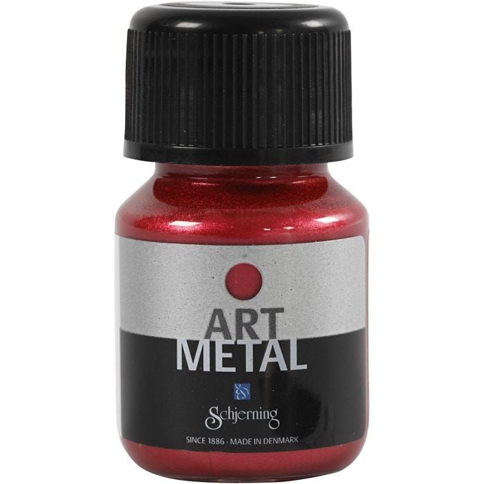 Peinture Acrylique Métallisée, rouge lave(5112), 30 ml/ 1 flacon