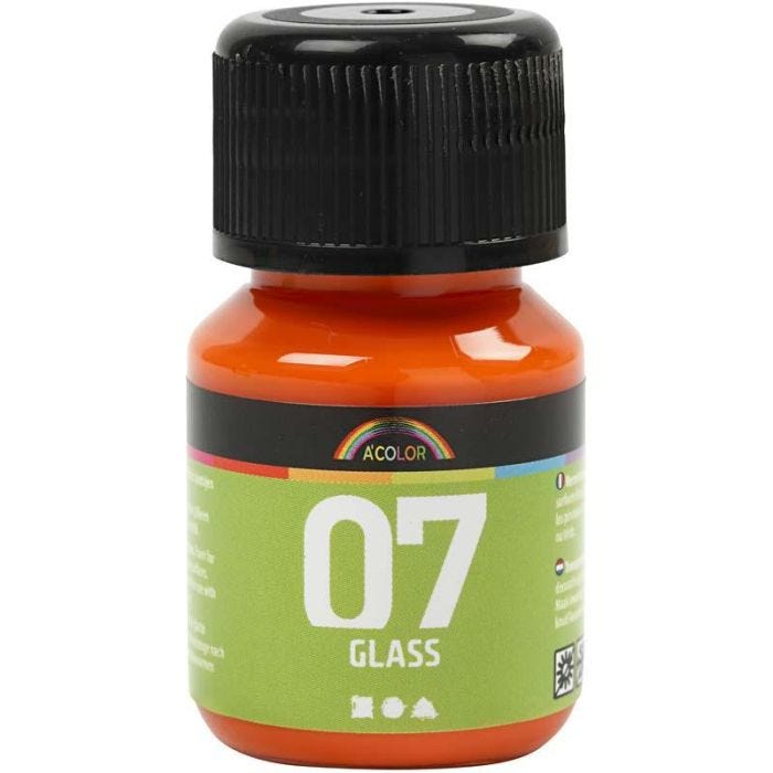 Peinture pour verre A-Color Glass, orange, 30 ml/ 1 flacon