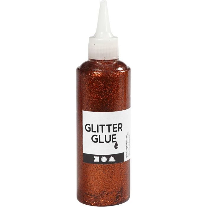 Colle à paillettes, orange, 118 ml/ 1 flacon