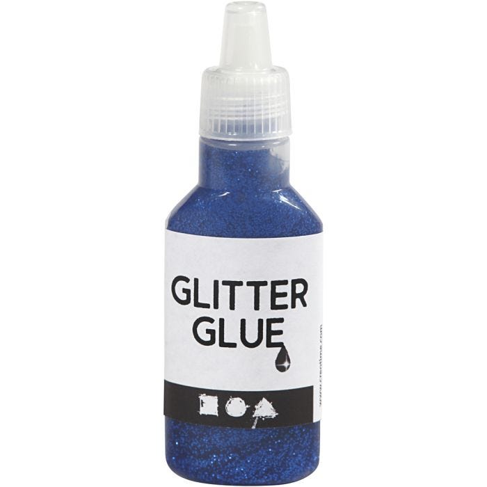 Colle à paillettes, bleu foncé, 25 ml/ 1 flacon