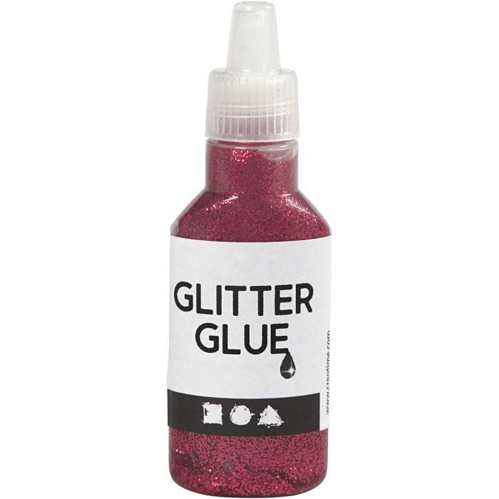 Colle à paillettes, rose, 25 ml/ 1 flacon
