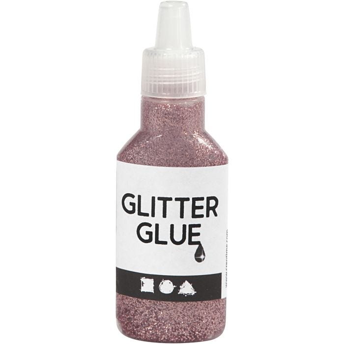 Colle à paillettes, rose, 25 ml/ 1 flacon