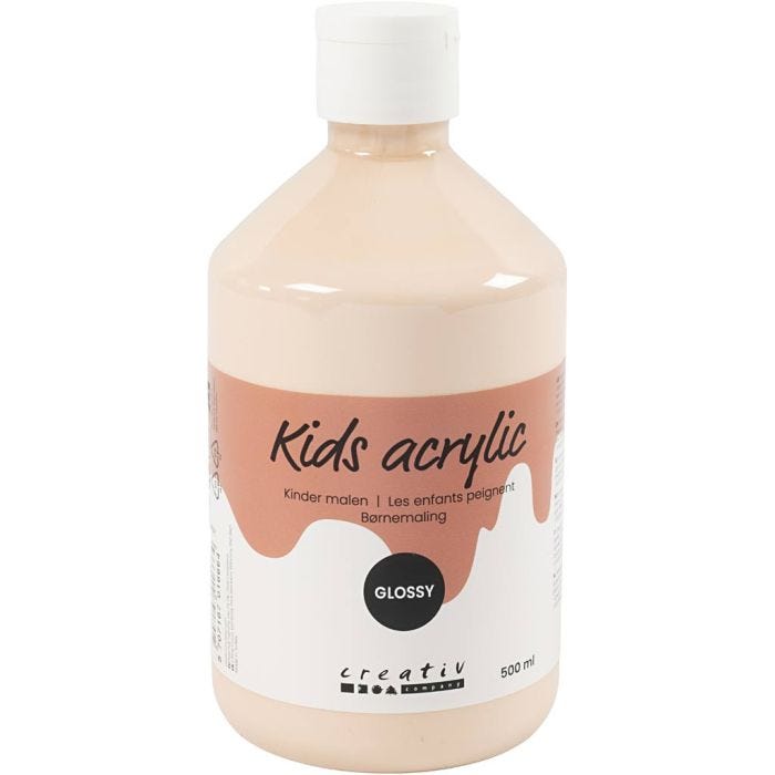 Peinture Acrylique Brillante, beige clair, 500 ml/ 1 flacon