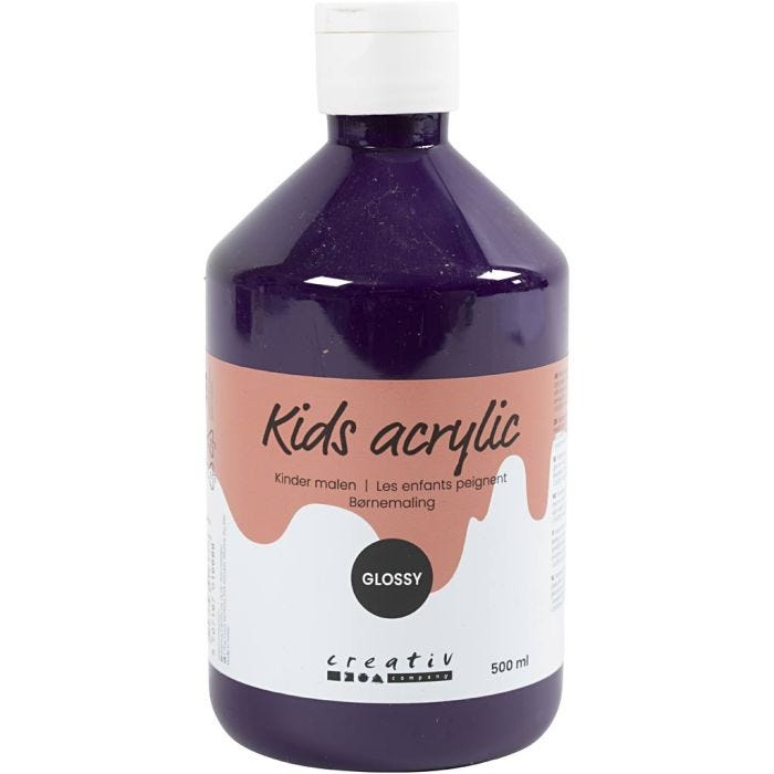 Peinture Acrylique Brillante, violet, 500 ml/ 1 flacon