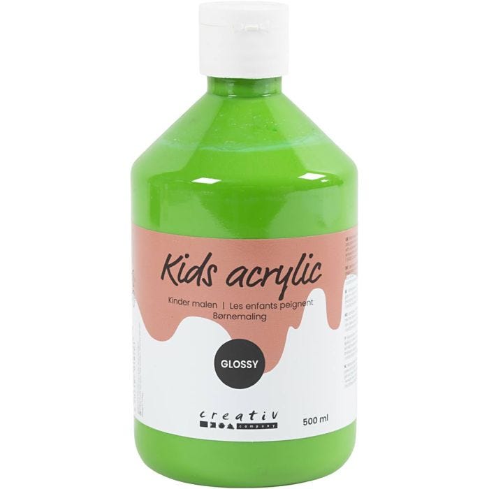 Peinture Acrylique Brillante, vert clair, 500 ml/ 1 flacon