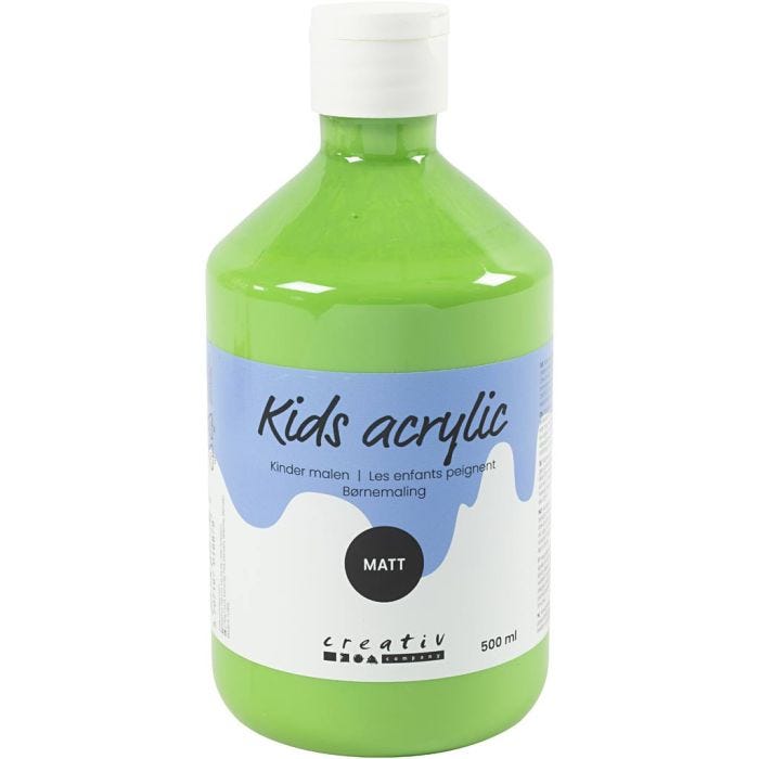 Peinture Acrylique Mate, vert clair, 500 ml/ 1 flacon