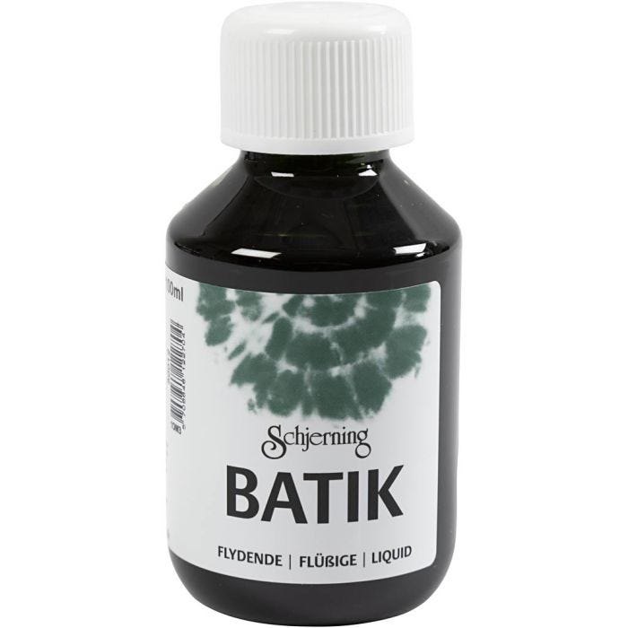Peinture Batik pour textile, vert, 100 ml/ 1 flacon