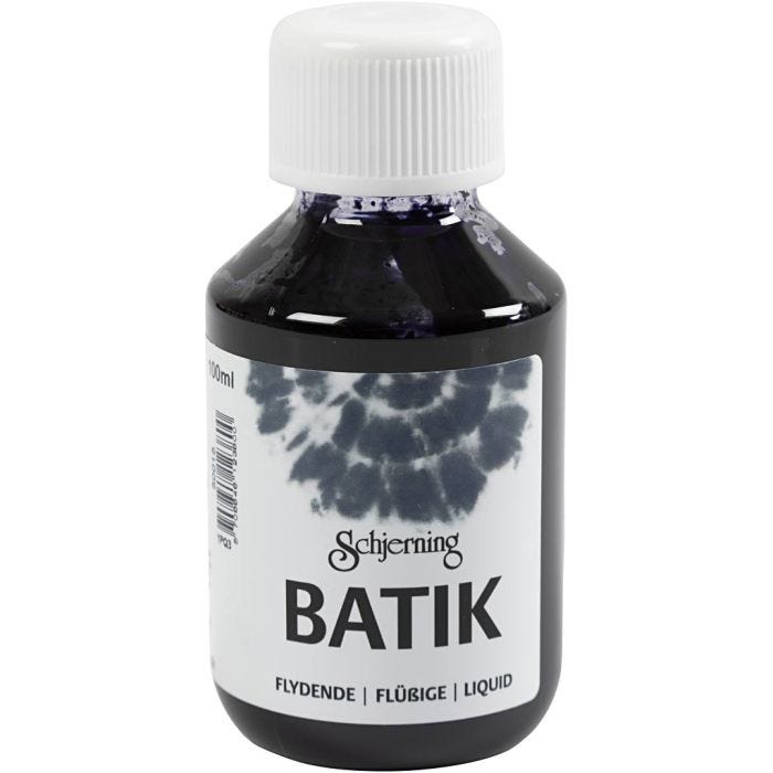 Peinture Batik pour textile, bleu marine, 100 ml/ 1 flacon