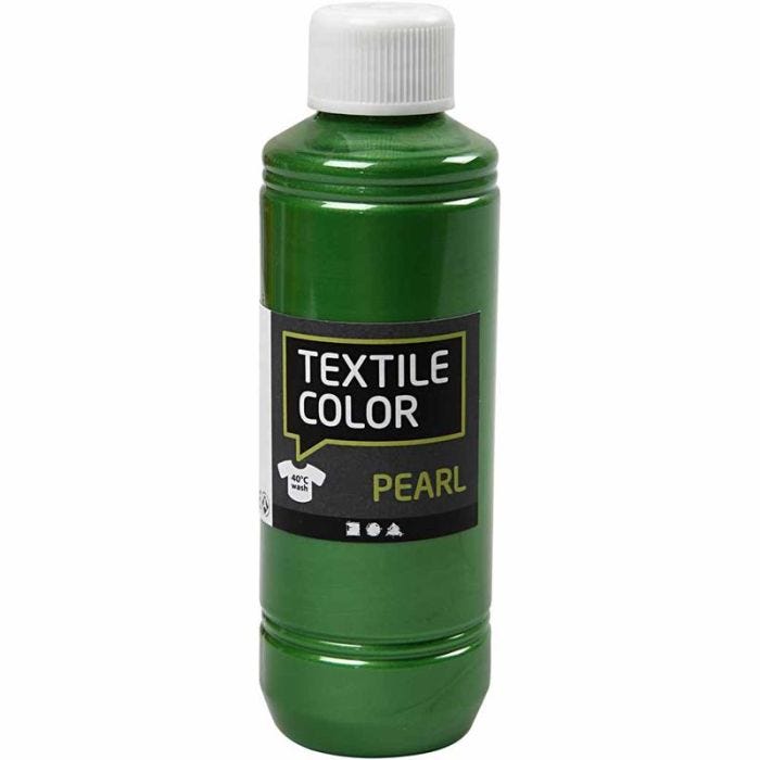 Textile Color, nacré, vert brillant, 250 ml/ 1 flacon