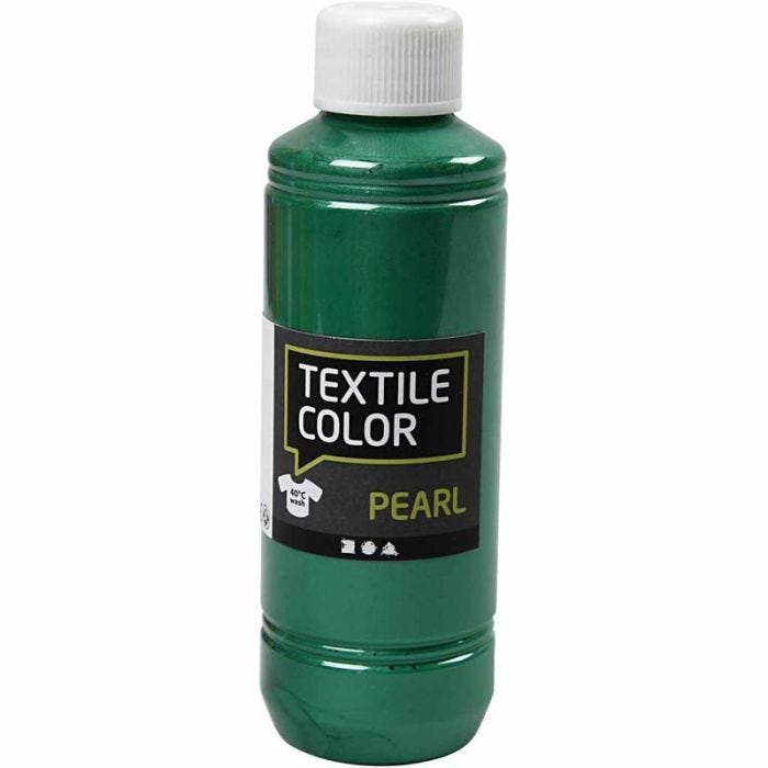 Textile Color, nacré, vert, 250 ml/ 1 flacon