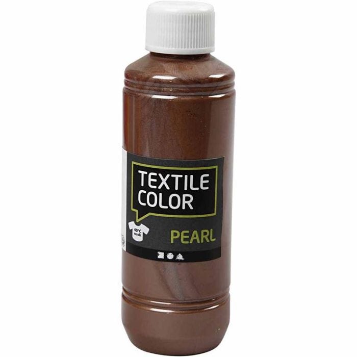 Textile Color, nacré, brun, 250 ml/ 1 flacon
