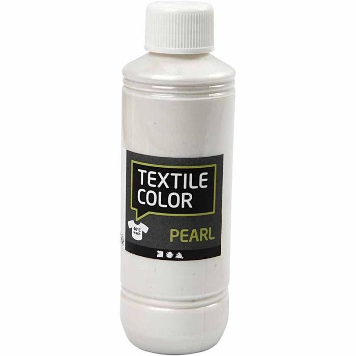 Peinture Textile Color , nacré, base, 250 ml/ 1 flacon