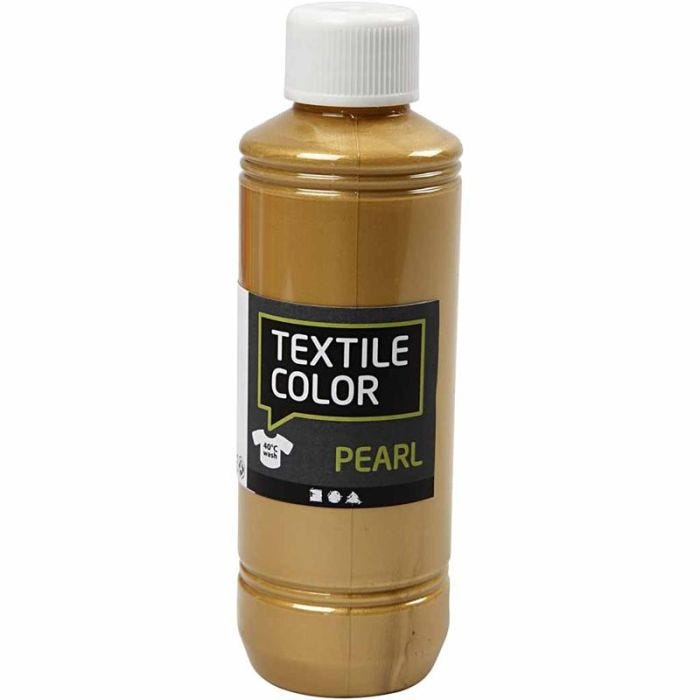 Textile Color, nacré, or, 250 ml/ 1 flacon