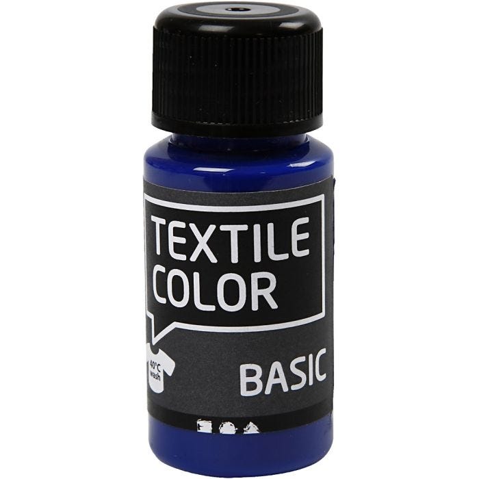 Textile Color, bleu primaire, 50 ml/ 1 flacon