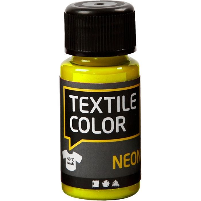 Textile Color, jaune néon, 50 ml/ 1 flacon