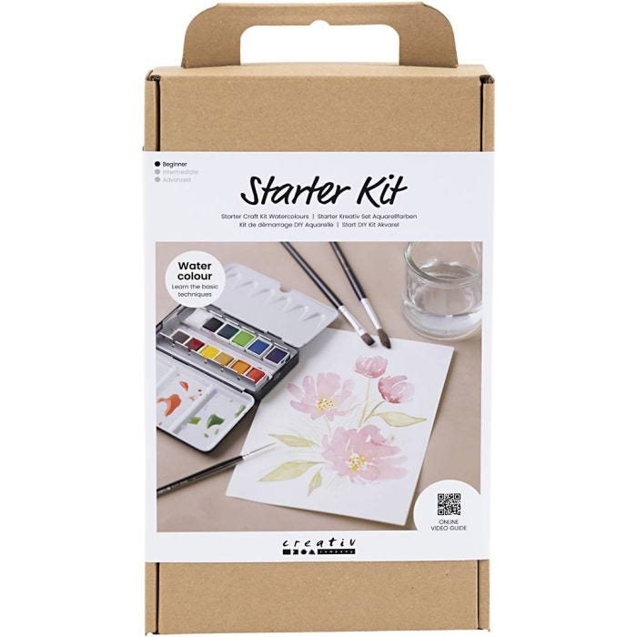 Kit de démarrage DIY Aquarelle, 1 Pq.