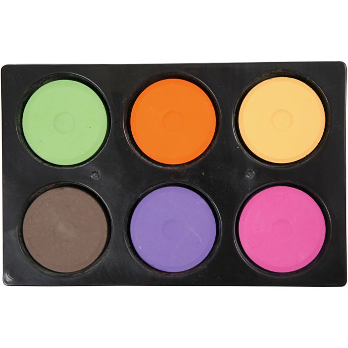 Pastilles aquarelles, H : 19 mm, d 57 mm, couleur extra, 1 Pq.