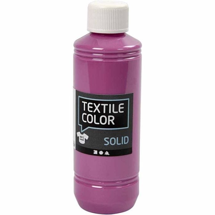 Textielkleur, dekkend, fuchsia, 250 ml/ 1 fles