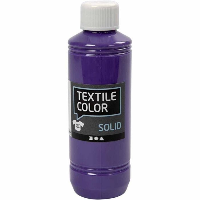 Textielkleur, dekkend, paars, 250 ml/ 1 fles
