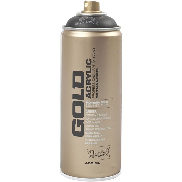 Peinture en Bombe, noir, 400 ml/ 1 boîte
