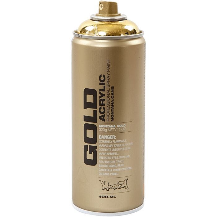 Peinture en Bombe, or, 400 ml/ 1 boîte