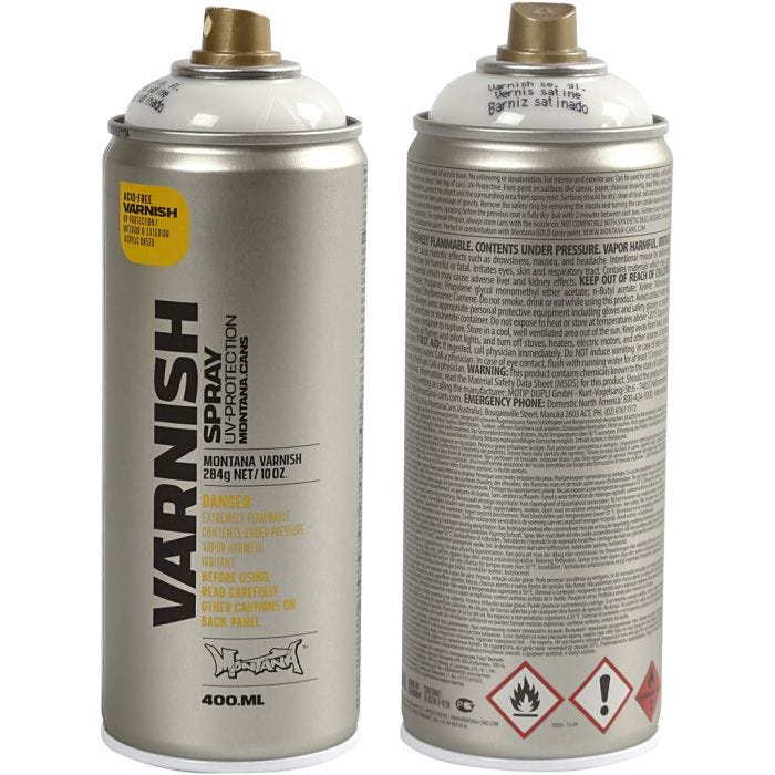 Vernis en bombe, semi-brillant, 400 ml/ 1 boîte