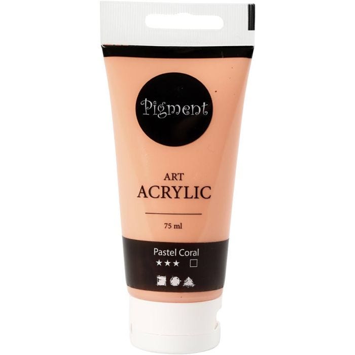 Peinture Acrylique, semi-brillant, opaque, beige clair, 75 ml/ 1 flacon