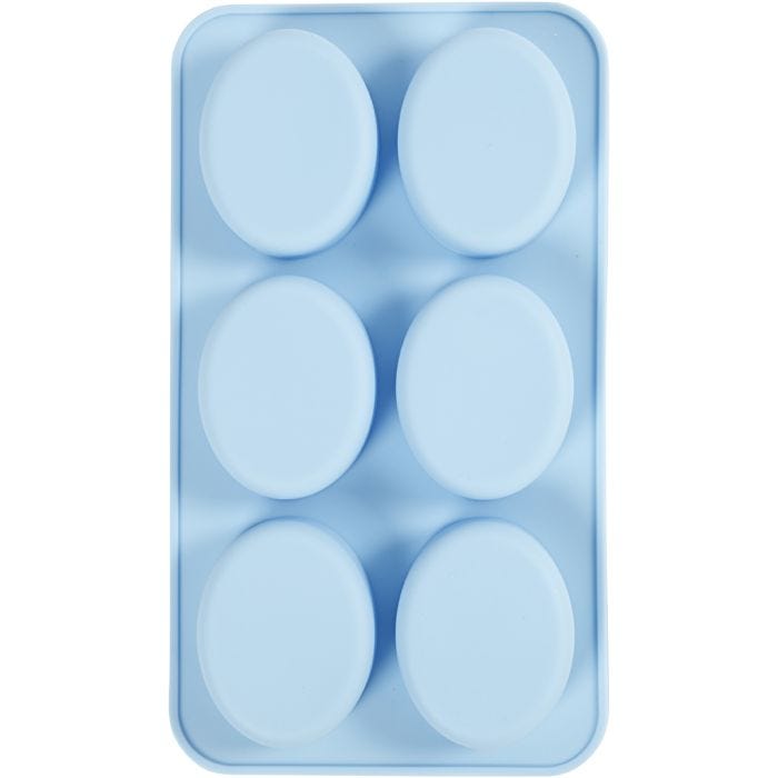 Moule en silicone, H : 2,4 cm, L : 7,7 cm, L : 6 cm, 6x100 ml, 1 pièce