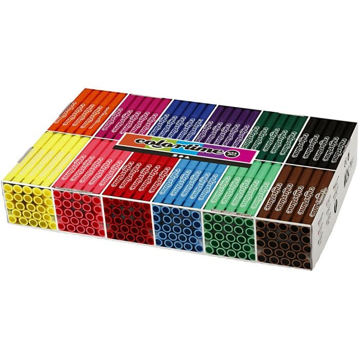 Feutres Colortime, trait 5 mm, couleurs classiques, 12x24 pièces/ 1 Pq.