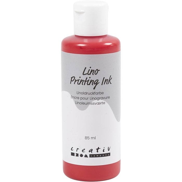 Encre pour Linogravure, rouge, 85 ml/ 1 flacon