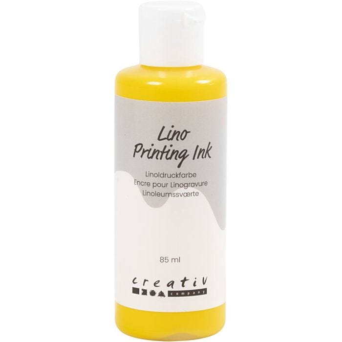 Encre pour Linogravure, jaune, 85 ml/ 1 flacon